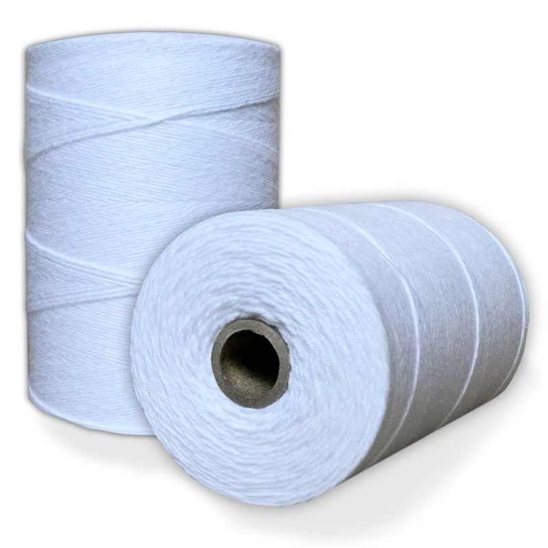 Paper Farm 100% Cotton Loom Warp Thread (Pure White), 8/4 Warp Yarn (800 Yards), Perfect for Weaving: Carpet, Tapestry, Rug, Blanket or Pattern - Warping Thread for Any Loom - Image 1